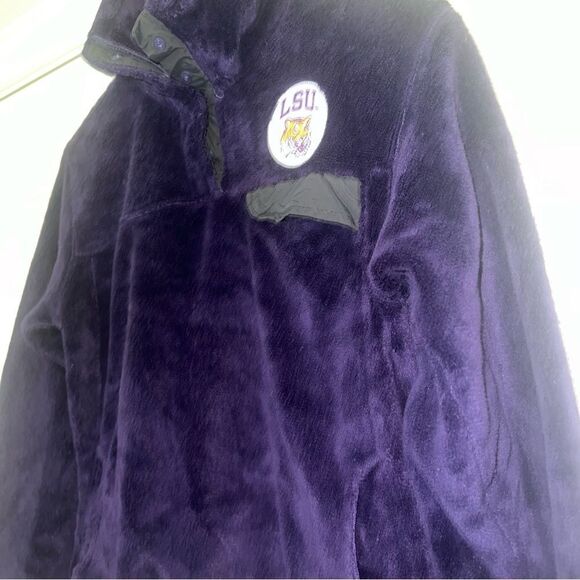 Pro Edge LSU Tigers faux fur 1/4 button jacket - Picture 2 of 13